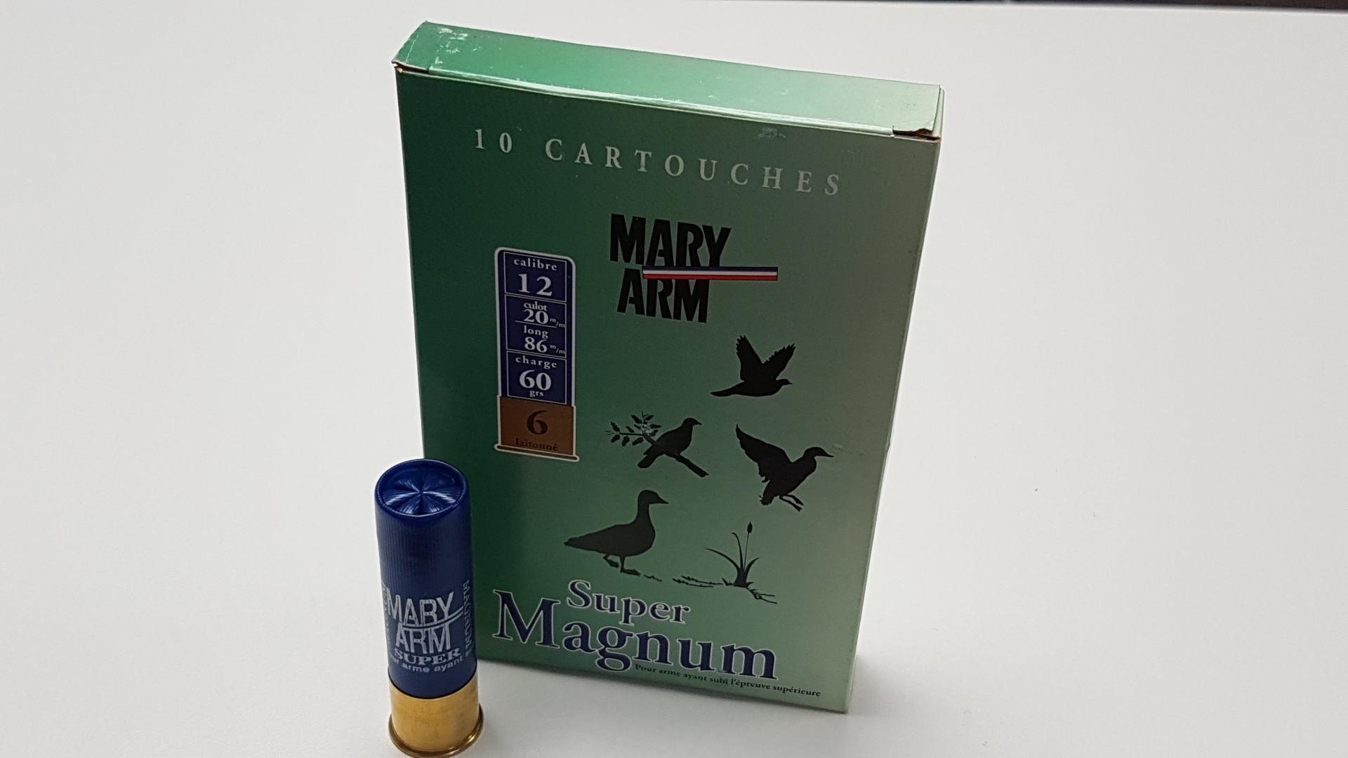 CARTOUCHES MARY ARM SUPER MAGNUM CAL 12/89