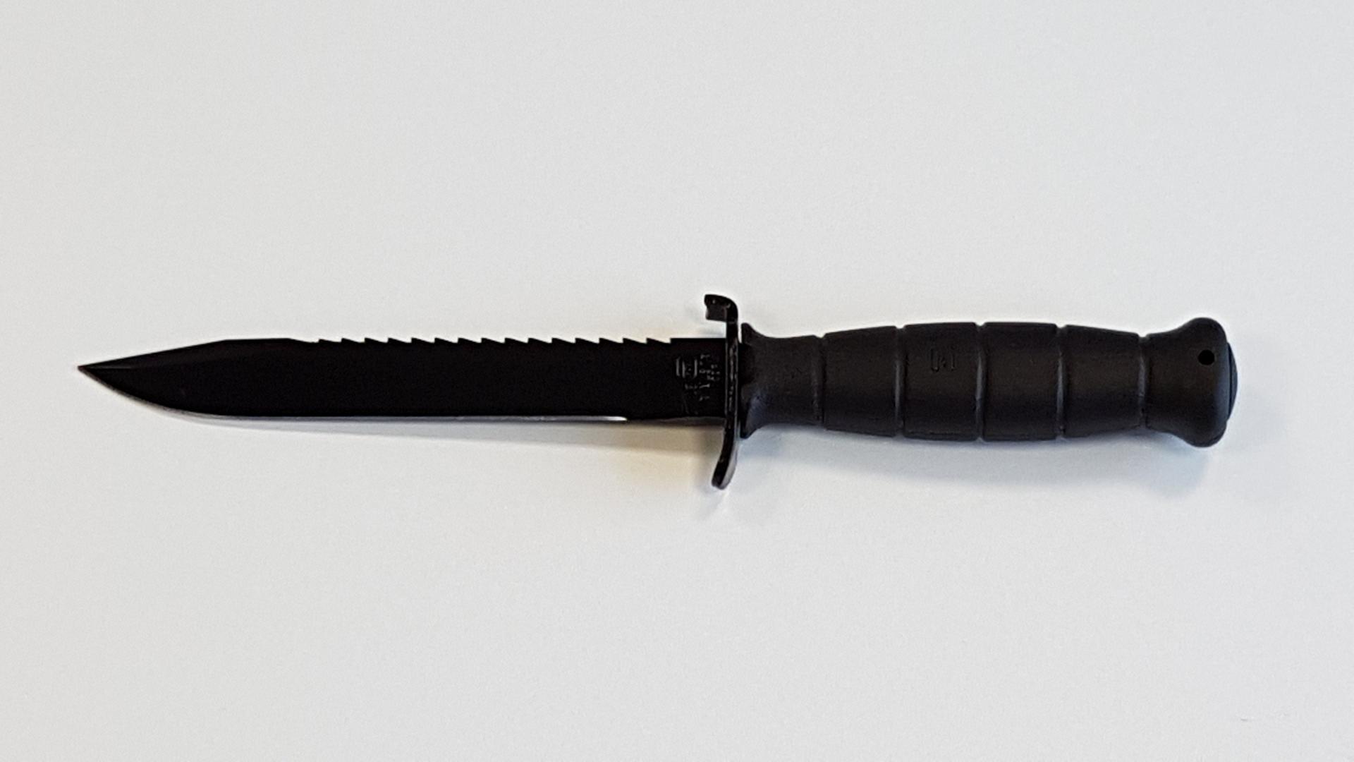 Couteau Glock lame scie : long lame 16.3 cm / totale 29 cm