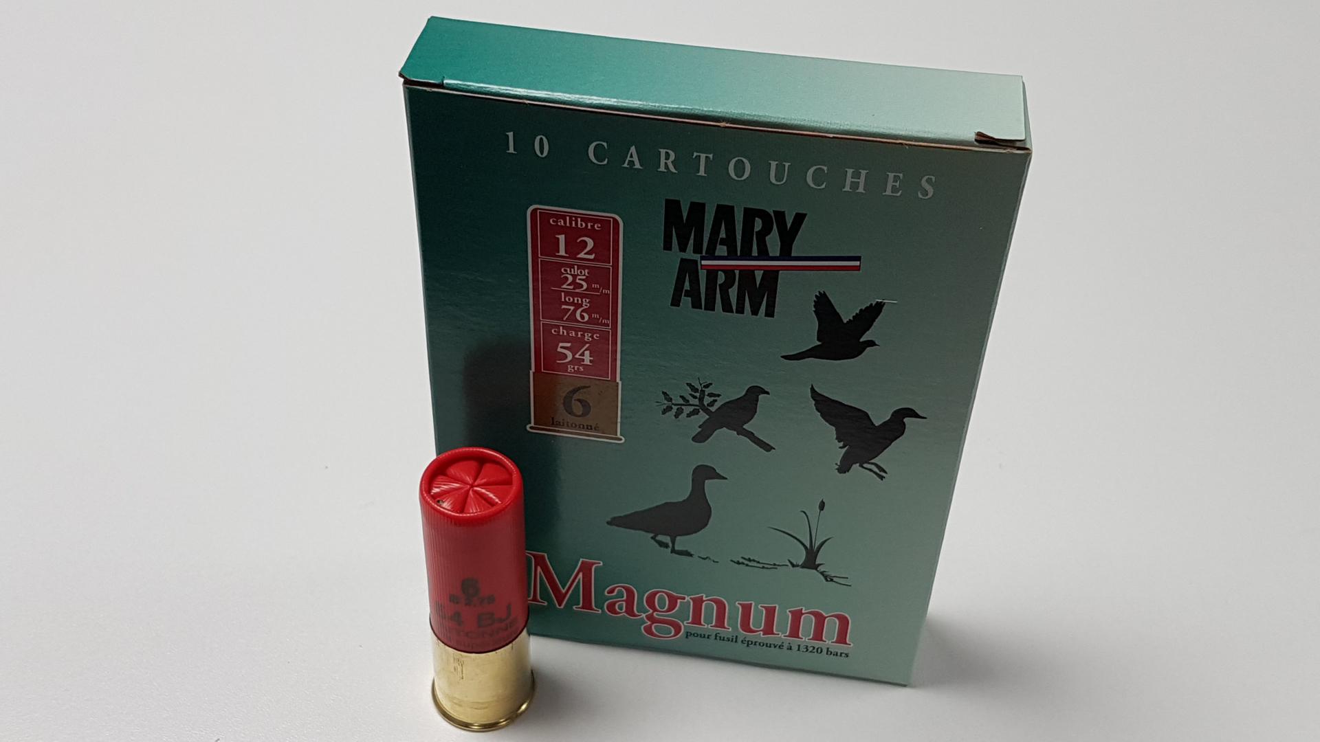 CARTOUCHES MARY ARM MAGNUM CAL 12/76