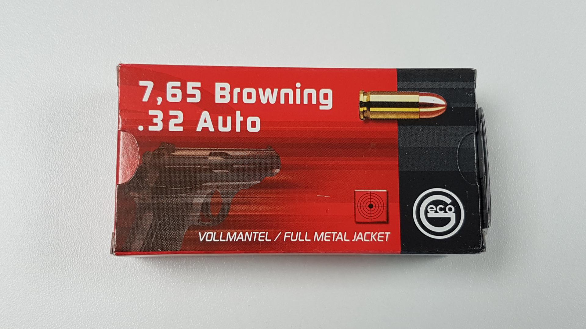 CARTOUCHES 7.65 BROWNING 73 GR FMJ